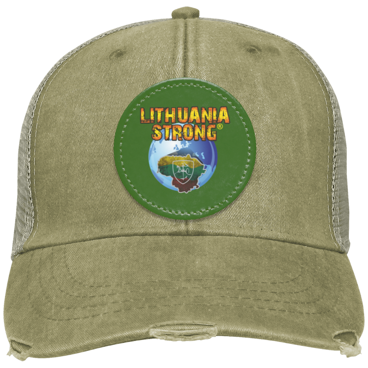 Lithuania Strong - Distressed Ollie Cap - Circle Patch