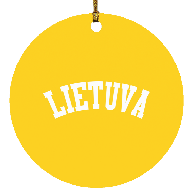 Lietuva - MDF Circle Ornament