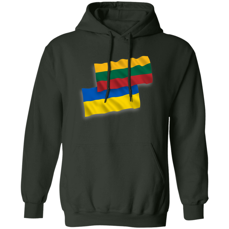 Lithuania Ukraine Flag - Men/Women Unisex Comfort Pullover Hoodie