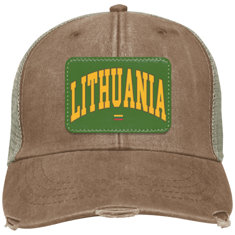 Lithuania - Distressed Ollie Cap - Rectangle Patch