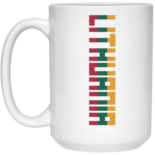 Lithuania - 15 oz. White Ceramic Mug
