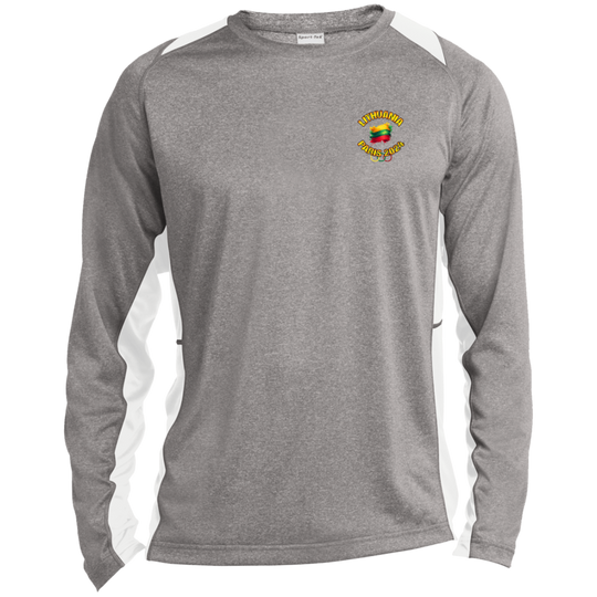 Team Lithuania 2024 Olympics - Men's Long Sleeve Colorblock Activewear Performance T