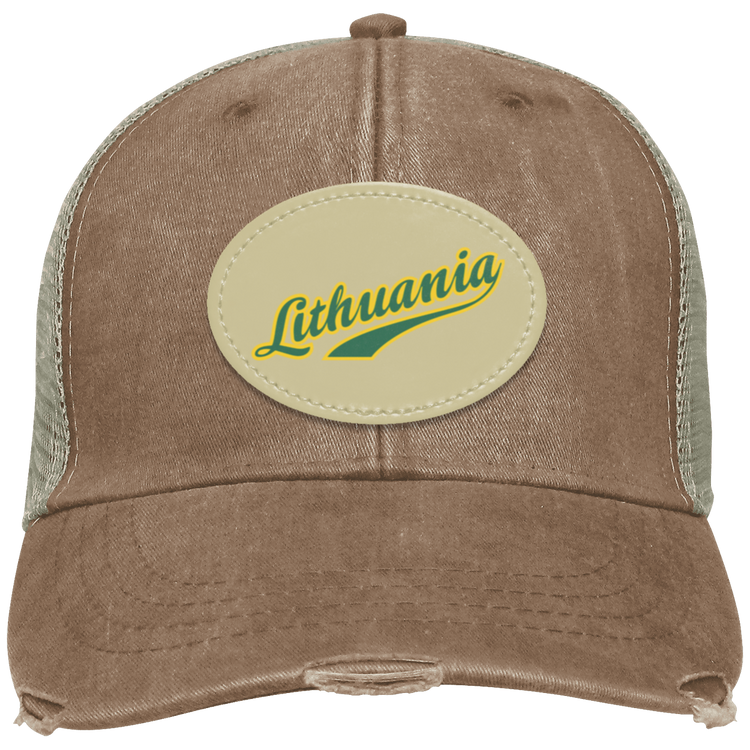 Lithuania - Distressed Ollie Cap - Oval Patch