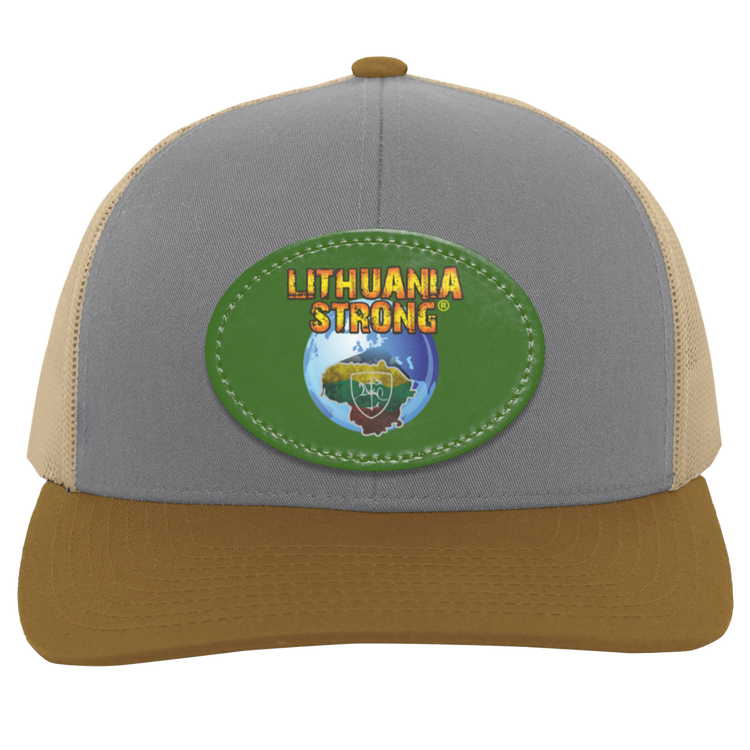 Lithuania Strong - Trucker Snap Back - Oval Patch