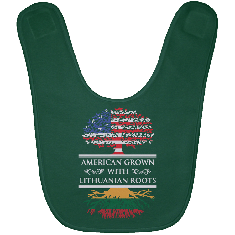American Grown Lithuanian Roots - BABYBIB Baby Bib