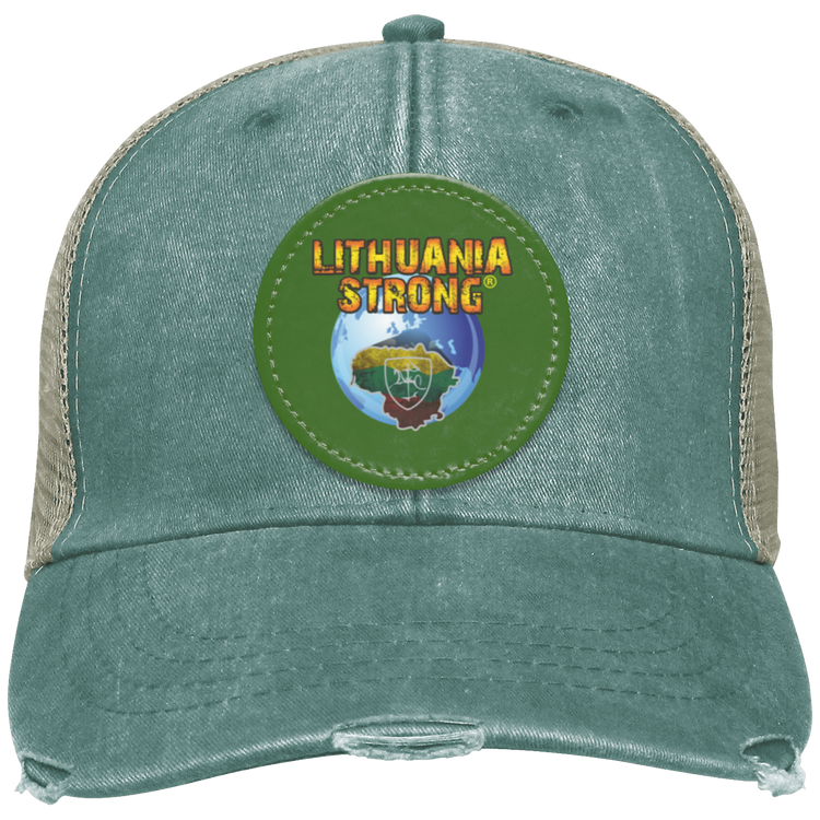Lithuania Strong - Distressed Ollie Cap - Circle Patch