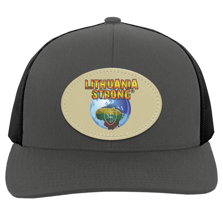 Lithuania Strong - Trucker Snap Back - Oval Patch