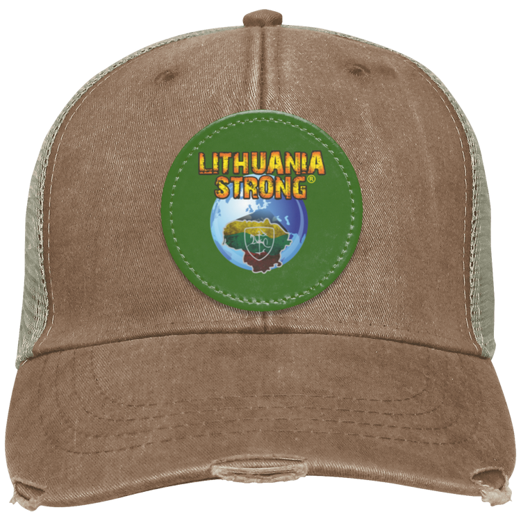 Lithuania Strong - Distressed Ollie Cap - Circle Patch