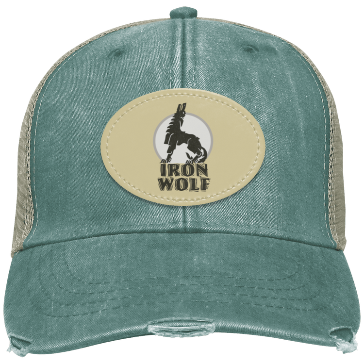 Iron Wolf LT - Distressed Ollie Cap - Oval Patch