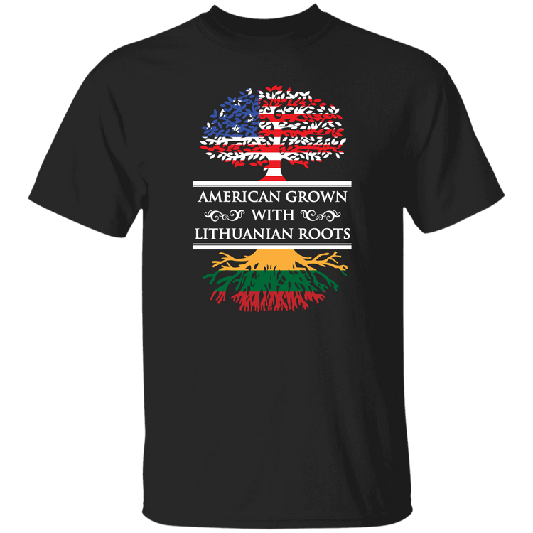 American Grown Lithuanian Roots - Men's Classic Short Sleeve T-Shirt