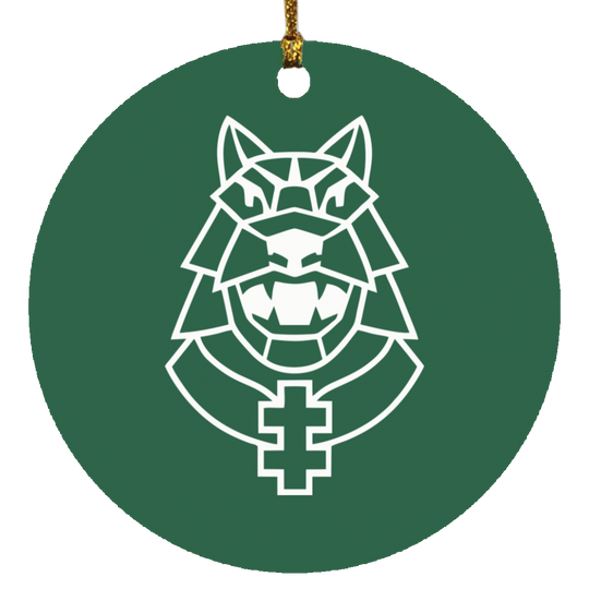 Gelezinis Vilkas - MDF Circle Ornament