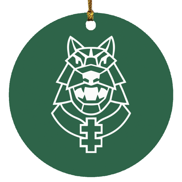 Gelezinis Vilkas - MDF Circle Ornament