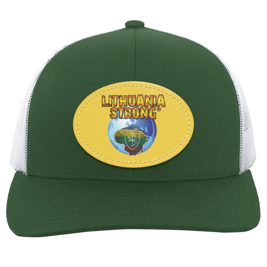 Lithuania Strong - Trucker Snap Back - Oval Patch
