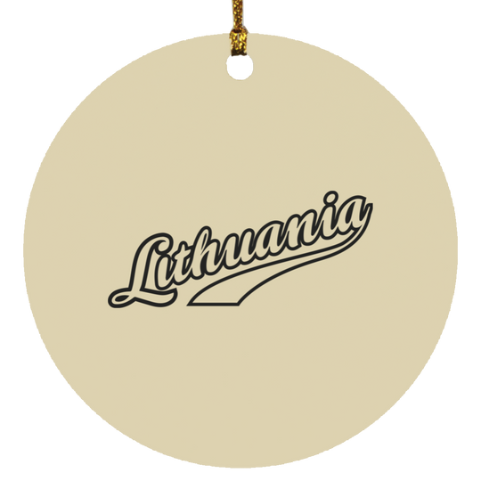 Lithuania - MDF Circle Ornament
