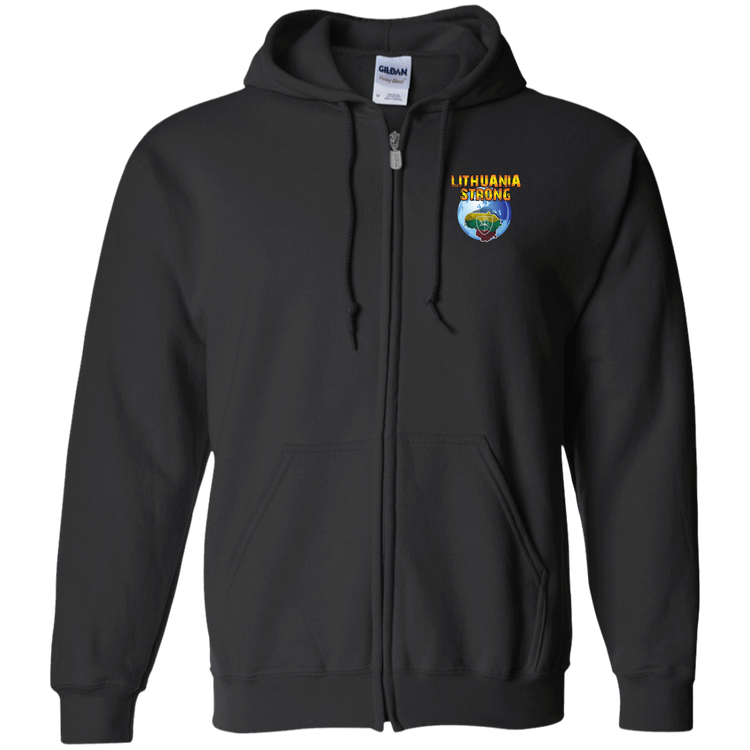 Lithuania Strong - Men/Women Unisex Comfort Full-Zip Hoodie