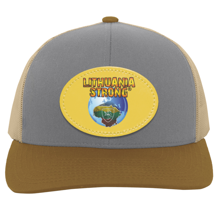Lithuania Strong - Trucker Snap Back - Oval Patch