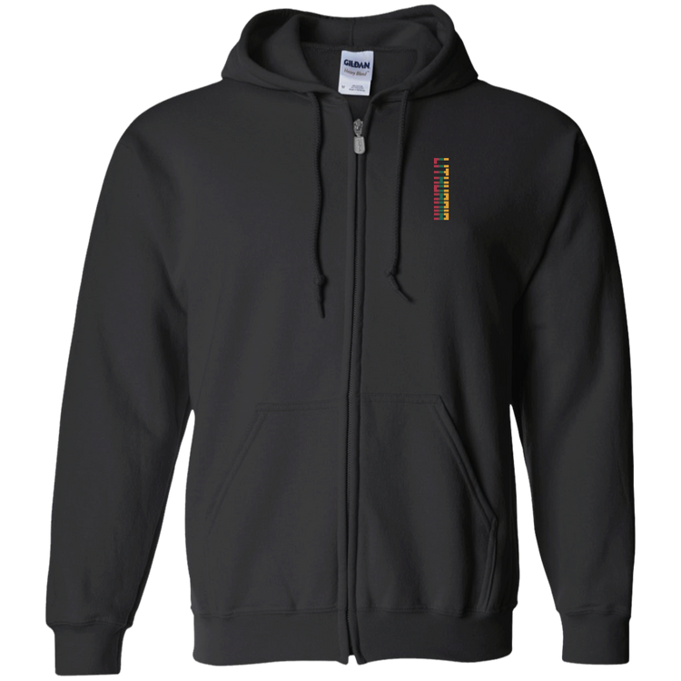 Lithuania - Men/Women Unisex Comfort Full-Zip Hoodie