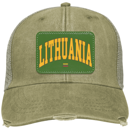Lithuania - Distressed Ollie Cap - Rectangle Patch