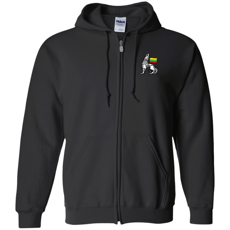 Iron Wolf Lietuva - Men/Women Unisex Comfort Full-Zip Hoodie