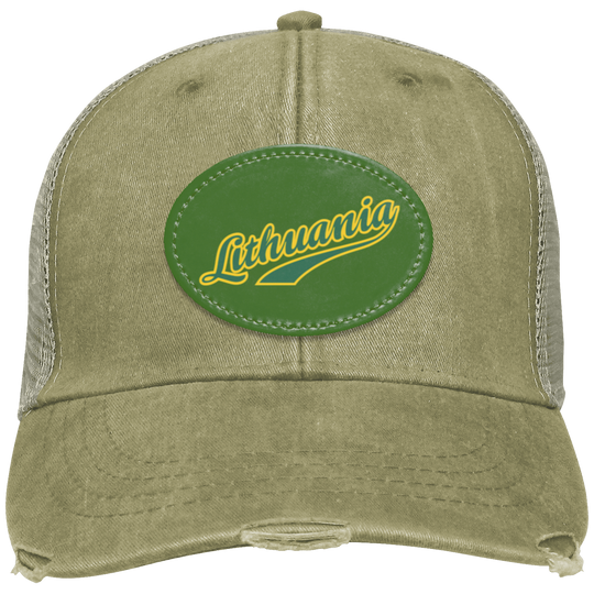 Lithuania - Distressed Ollie Cap - Oval Patch