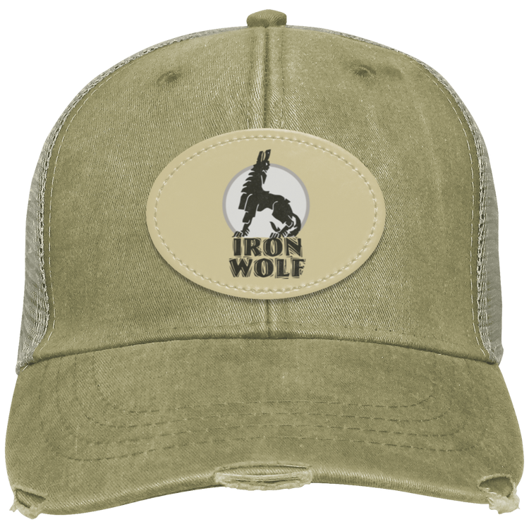 Iron Wolf LT - Distressed Ollie Cap - Oval Patch