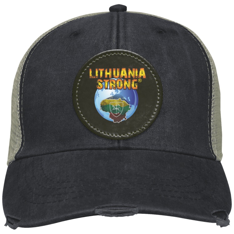Lithuania Strong - Distressed Ollie Cap - Circle Patch
