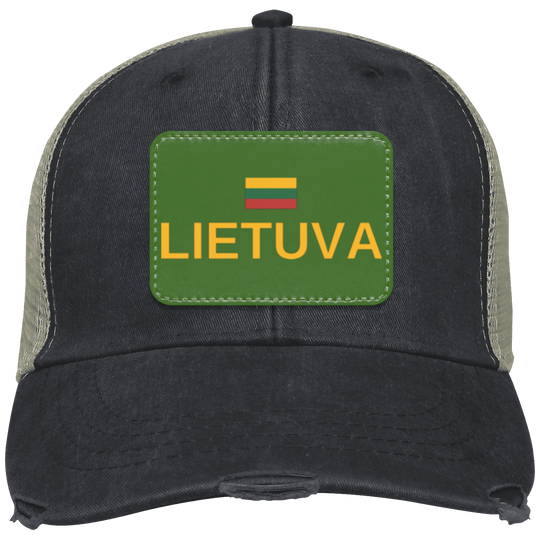 Lietuva Jersey - Distressed Ollie Cap - Rectangle Patch