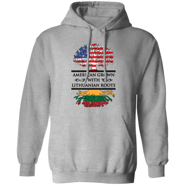 American Grown Lithuanian Roots - Men/Women Unisex Comfort Pullover Hoodie