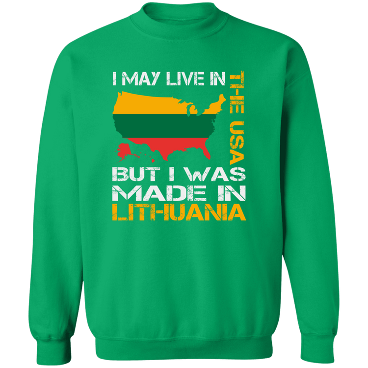 Made in Lithuania - Men/Women Unisex Comfort Crewneck Pullover Sweatshirt