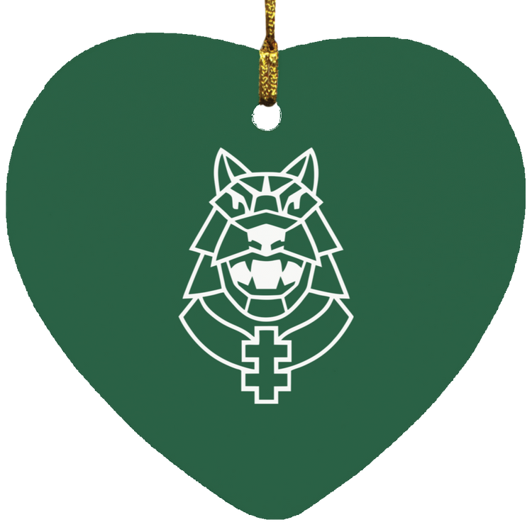 Gelezinis Vilkas - MDF Heart Ornament