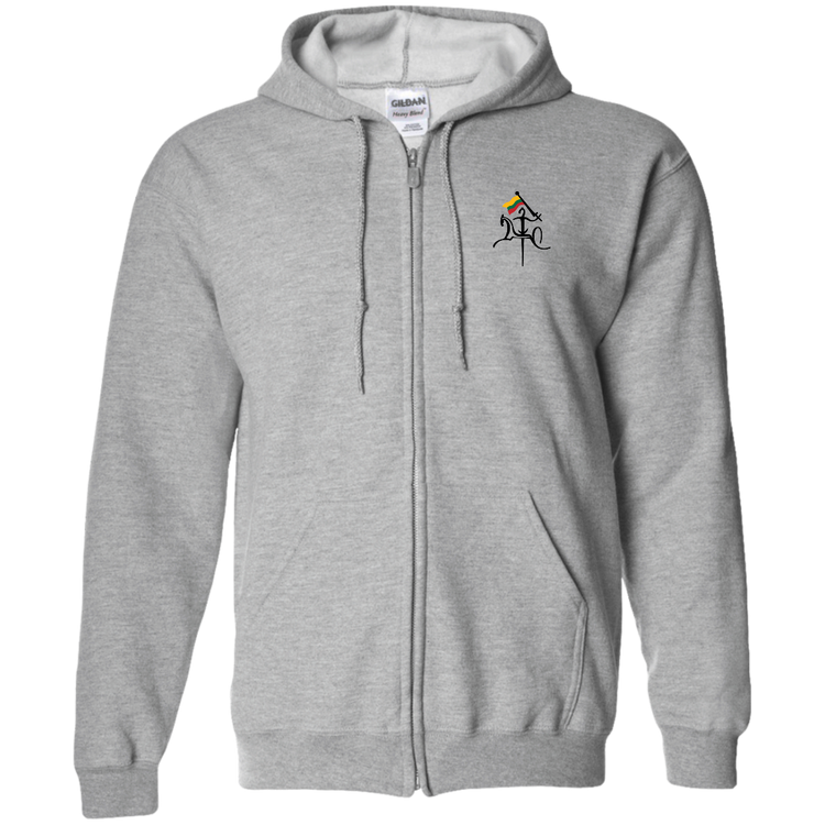 Vytis with Flag - Men/Women Unisex Comfort Full-Zip Hoodie