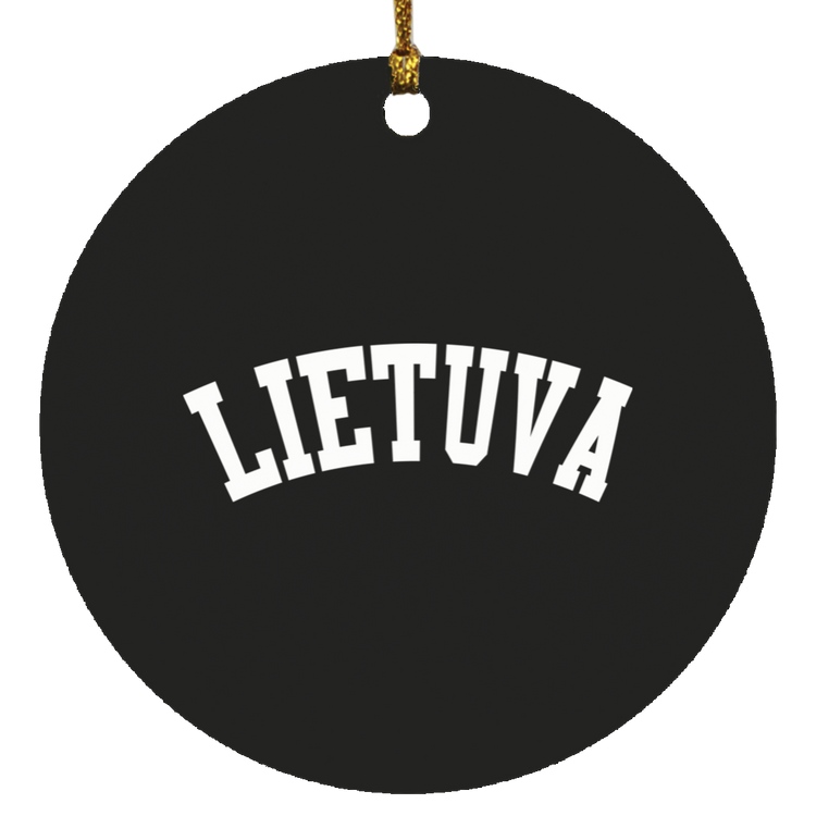 Lietuva - MDF Circle Ornament