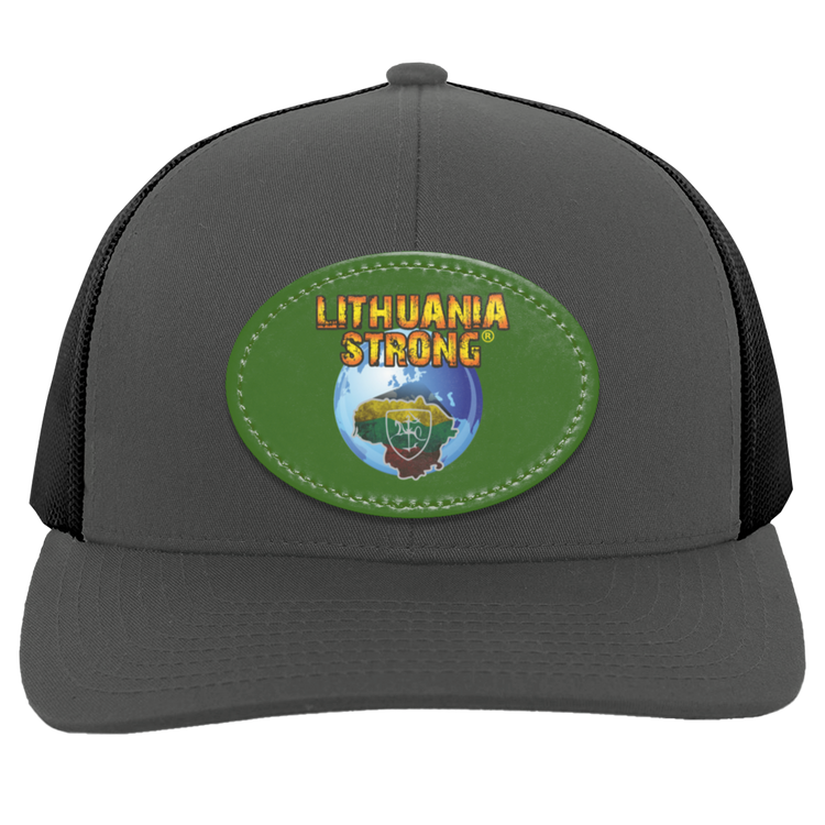 Lithuania Strong - Trucker Snap Back - Oval Patch