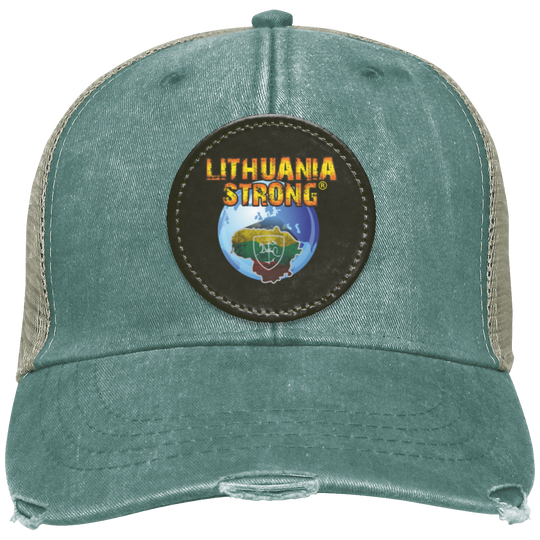 Lithuania Strong - Distressed Ollie Cap - Circle Patch