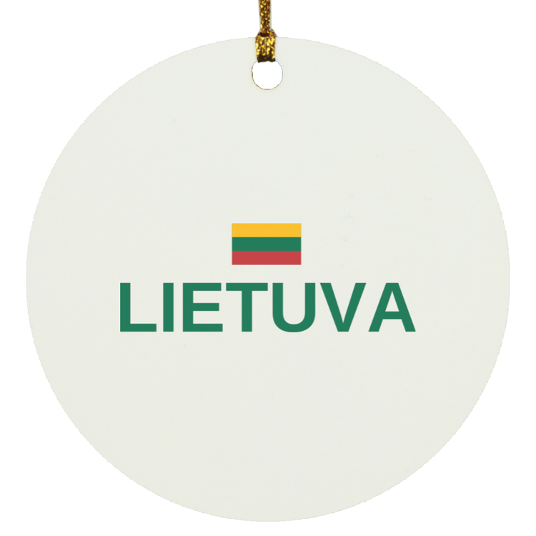 Lietuva - MDF Circle Ornament