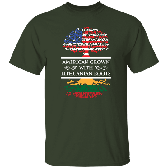American Grown Lithuanian Roots - Men's Classic Short Sleeve T-Shirt