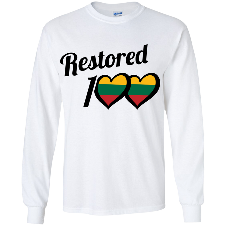 Restored 100 - Boys Youth Basic Long Sleeve T-Shirt