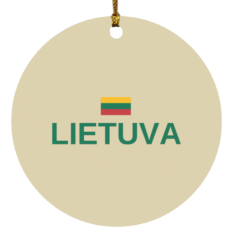 Lietuva - MDF Circle Ornament