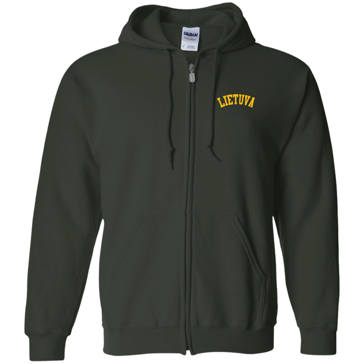 Lietuva - Men/Women Unisex Comfort Full-Zip Hoodie
