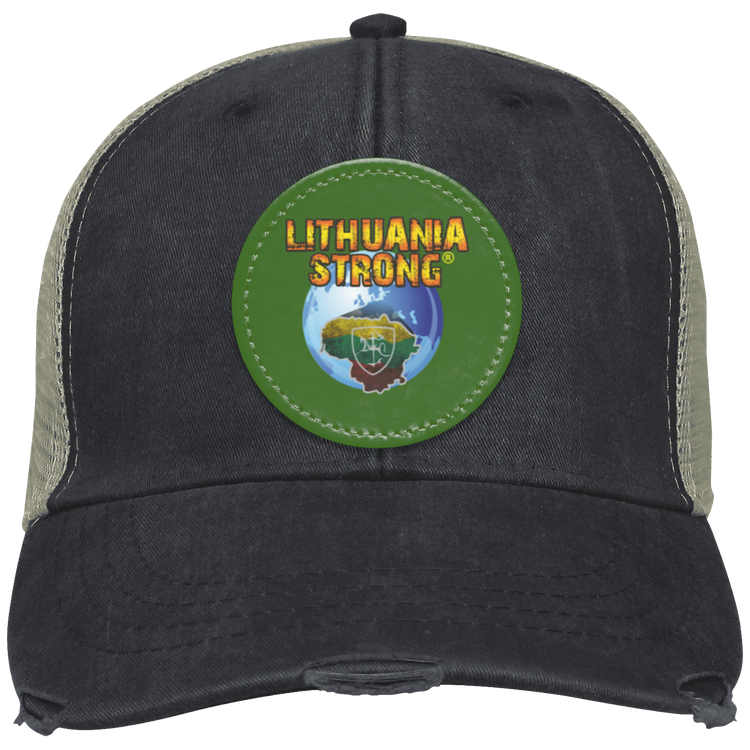 Lithuania Strong - Distressed Ollie Cap - Circle Patch
