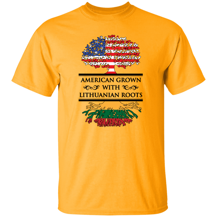 American Grown Lithuanian Roots - Men's Classic Short Sleeve T-Shirt