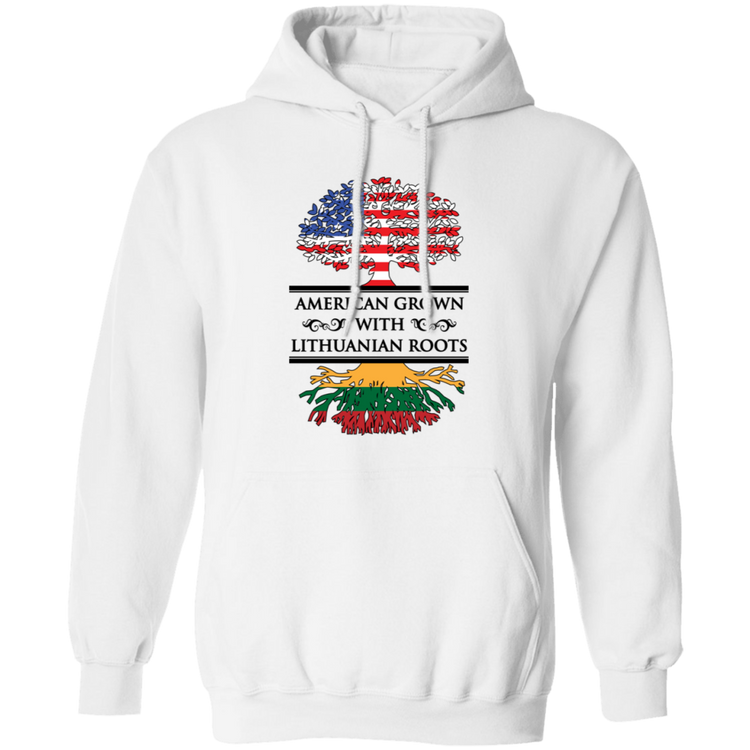 American Grown Lithuanian Roots - Men/Women Unisex Comfort Pullover Hoodie