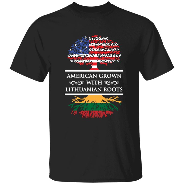 American Grown Lithuanian Roots - Boys/Girls Youth Classic Short Sleeve T-Shirt