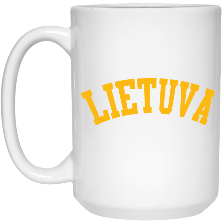 Lietuva - 15 oz. White Ceramic Mug