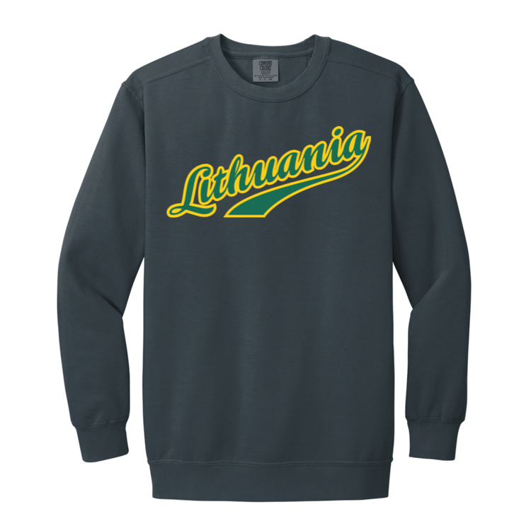 Lithuania - Men/Women Unisex Soft-Washed Crewneck Sweatshirt