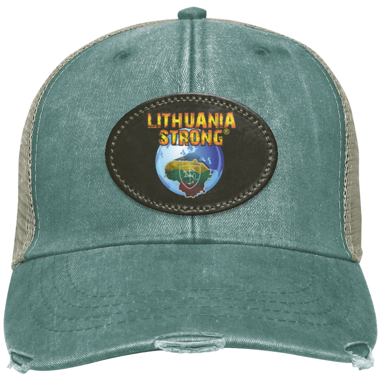 Lithuania Strong - Distressed Ollie Cap - Oval Patch