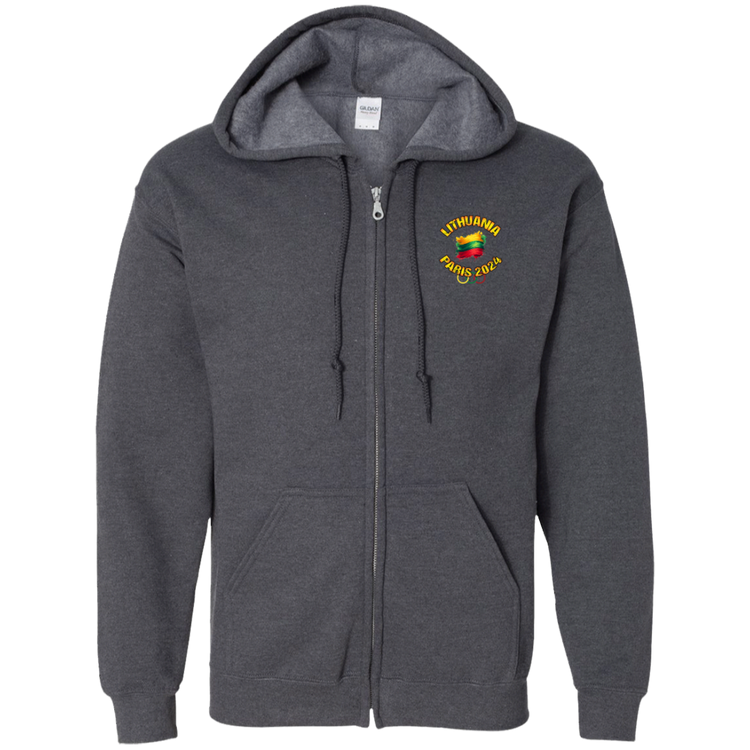 Team Lithuania 2024 Olympics - Men/Women Unisex Comfort Full-Zip Hoodie