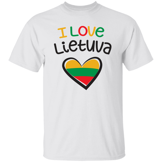 I Love Lietuva - Mens Classic Short Sleeve T-Shirt - Lithuania Strong