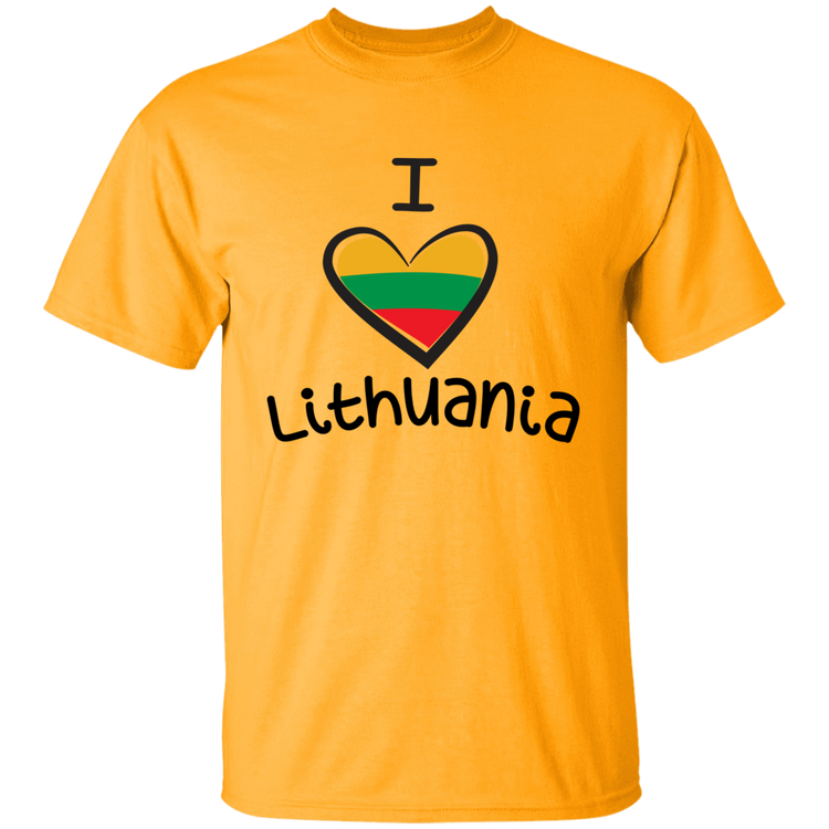 I Love Lithuania - BoysGirls Youth Classic Short Sleeve T-Shirt - Lithuania Strong