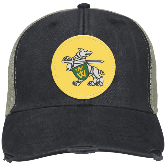 Iron Wolf Mindaugas - Distressed Ollie Cap - Circle Patch - Lithuania Strong
